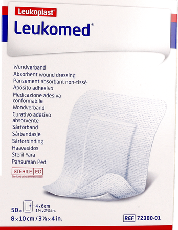 Leukomed Verband Steriel 8,0cmx10cm 50 7238001 2