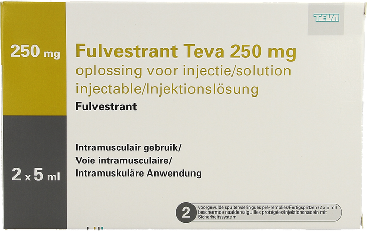 Fulvestrant Teva 250mg Voorgev.sp. 2x5ml 50mg/ml 2