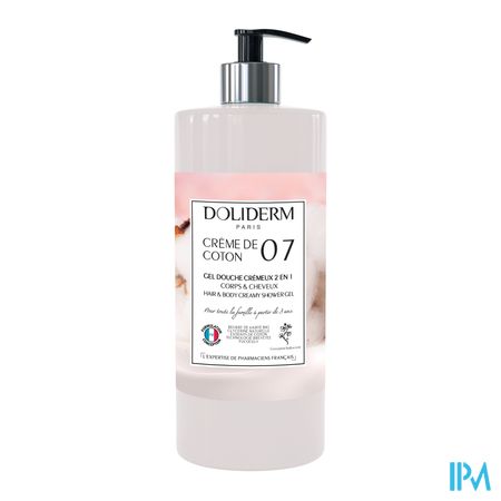 Doliderm Douchegel 2in1 Creme De Coton Pompfl 1l 1