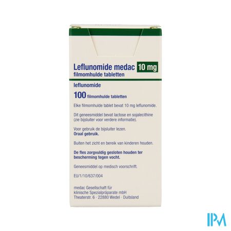 Leflunomide Medac Filmomh Tabl 100 X 10mg