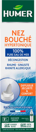 Humer Hyperton. Spray Volw./kind Soft Vertuif.50ml 1