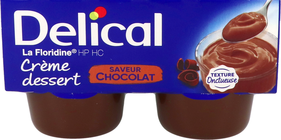 Delical Creme Dessert La Floridine Chocolad.4x200g 4