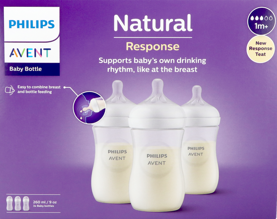 Philips Avent Natural 3.0 Zuigfles Trio 3x260ml 2