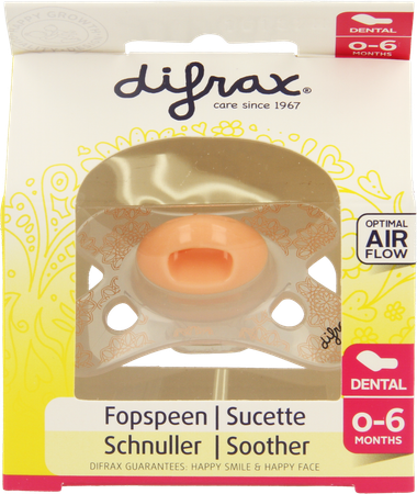 Difrax Fopspeen Silicoon Mini-dental Girl 0-6m 799 2
