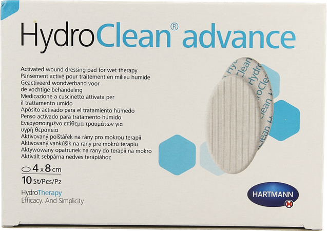 Hydroclean Advance Oval 4,0x8,0cm 10 6097642 1
