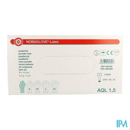 Noba Handschoen Latex Poedervrij Xs 100 5700638 1