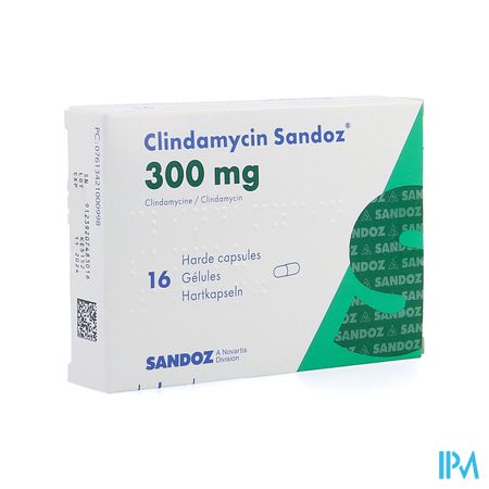 Clindamycin Sandoz Caps Dur 16x300mg