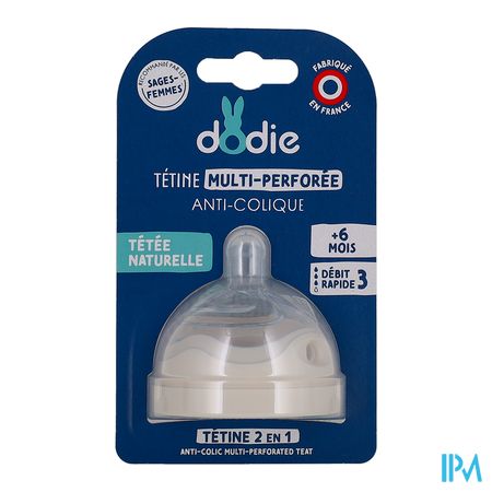 Dodie Fopspeen Biomim.&ring +6m Silic. R. 3 Snel 1 1