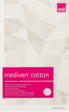 Mediven Cotton Ccl2 Ag/nob O.t. Zwart M3 1