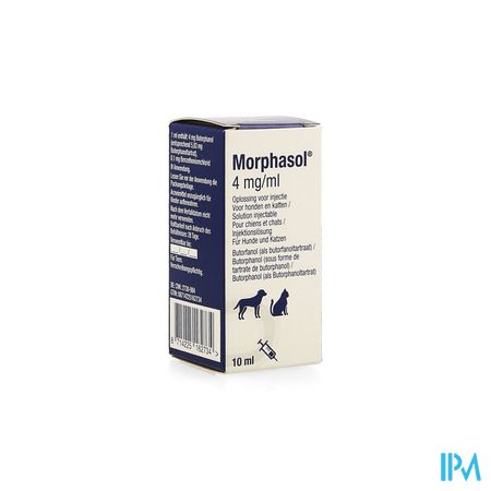 Morphasol 4mg/ml Sol Inj 1 X 10ml Honden-katten