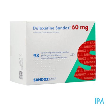 Duloxetine Sandoz 60mg Caps Hard Maagsapresist. 98