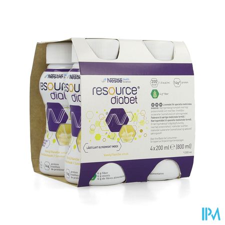 Resource Diabet Vanilla 4x200ml 12173634