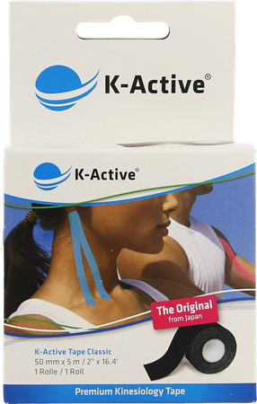 K-Active Tape Black 5,0cmx5m 1