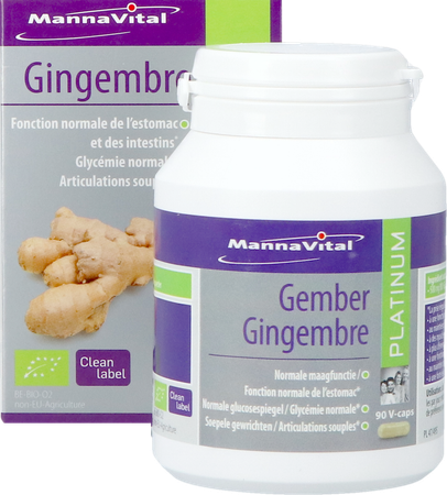 Mannavital Gember Platinum V-caps 90 9