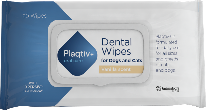 Plaqtiv+ Oral Care Wipes Vanilla 60