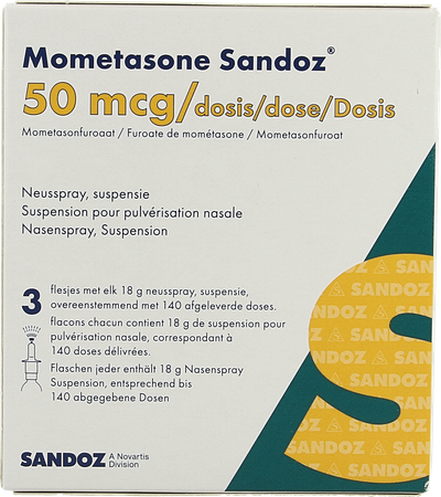 Mometasone Sandoz Neusspray 3 X 140 1 Fl 2
