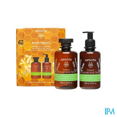 Apivita Body Treats Showergel 250ml&bodymilk 200ml