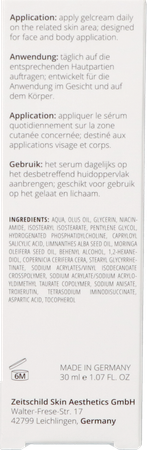Zeitschild Derma System Clear Acne Sens.gelcr.30ml 6