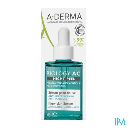 Aderma Biology Ac Night Peel Serum A/onzuiv. 30ml