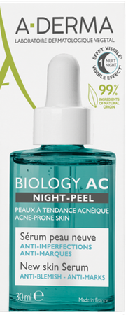 Aderma Biology Ac Night Peel Serum A/onzuiv. 30ml 1