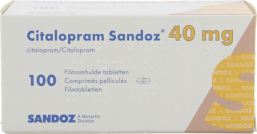Citalopram Sandoz Comp 100 X 40mg 2