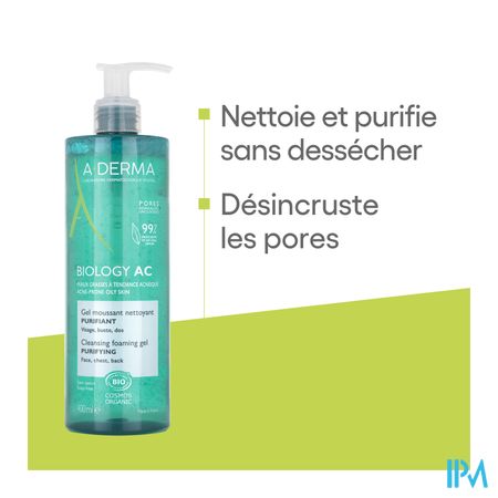 Aderma Biology Ac Zuiv. Schuim.reinig.gel 400ml 16