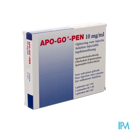 Apo-Go-Pen 10Mg/Ml 5 Stylo 3 Ml Sol Inj 3
