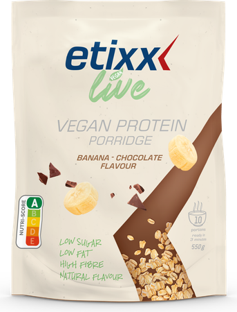 Etixx Live Vegan Protein Por. Banana-choco Pdr550g 1