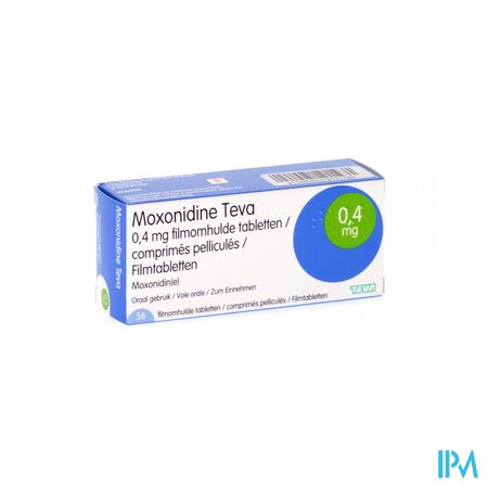Moxonidine Teva Comp 56 X 0,4mg 3
