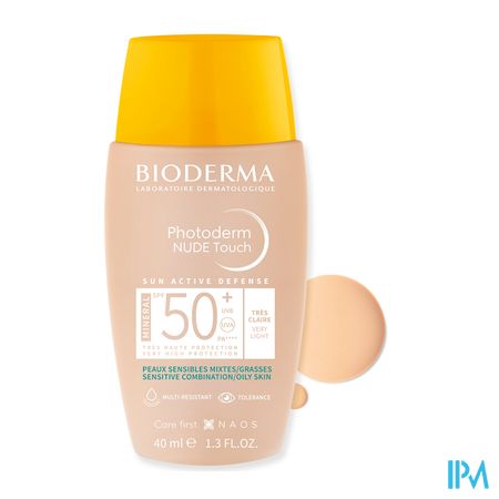 Bioderma Photoderm Nude Spf50+ Heel Licht 40ml 4