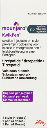 Mounjaro 2,5mg Kwikpen Sol Inj Stylo Prer. 0,6ml 2