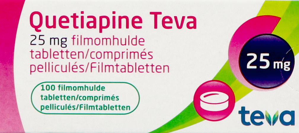 Quetiapine Teva 25mg Filmomh Tabl 100 2