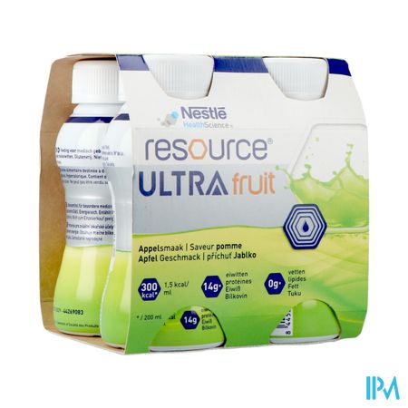 Resource Ultra Fruit Saveur Pomme 4x200ml