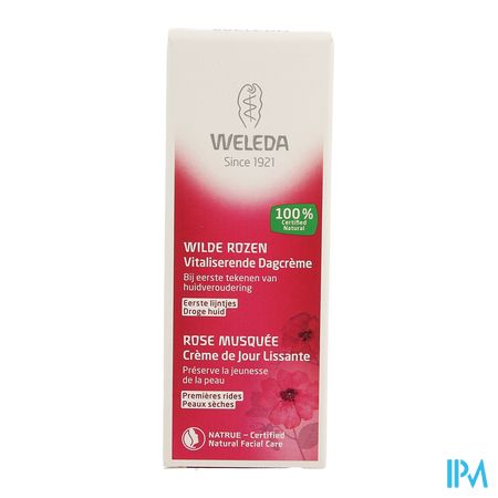 Weleda Wilde Rozen Dagcreme Vitaliserend Tube 30ml 2