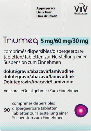 Triumeq 5mg/60mg/30mg Disperg. Tabl 90 1