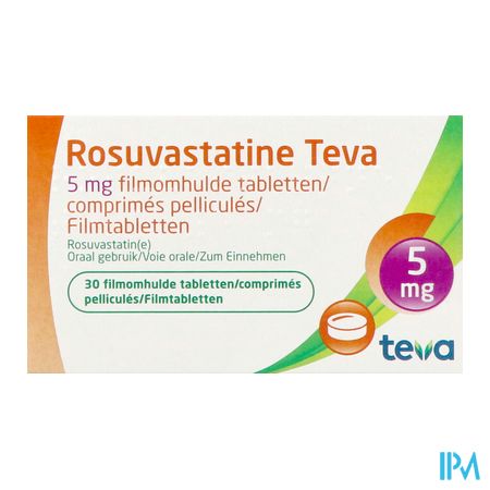 Rosuvastatine Teva 5mg Filmomh Tabl 30 2