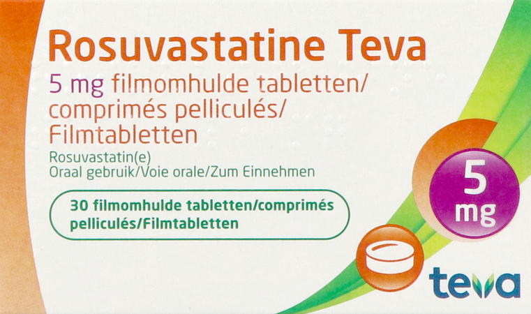 Rosuvastatine Teva 5mg Filmomh Tabl 30 2
