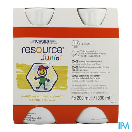 Resource Junior Vanille Nf 4x200ml 3