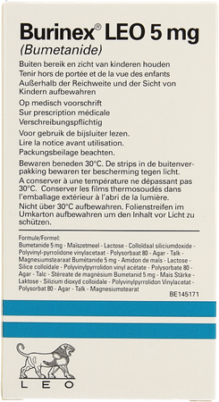Burinex Comp 20 X 5mg 4