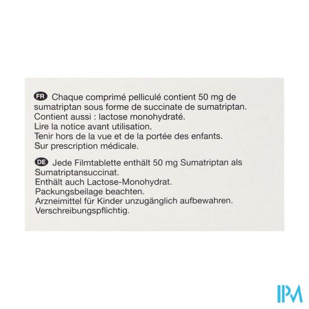 Sumatriptan Viatris 50mg Comp Pell 48 1