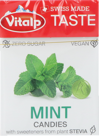 Vitalp Snoepje Munt Z/suiker Stevia 25g 1
