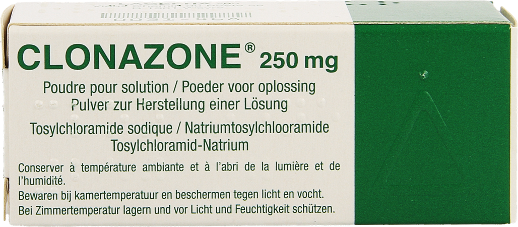 Clonazone 250mg Pdr Voor Oplossing Tube 20g 2