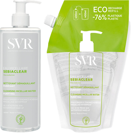 Svr Sebiaclear Micellair Water 400ml +navul. 400ml 4
