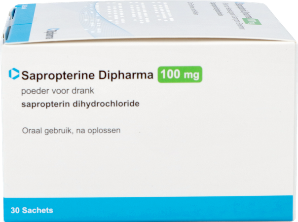Sapropterin Dipharma 100mg Pdr Drinkb.opl Zakje30 3