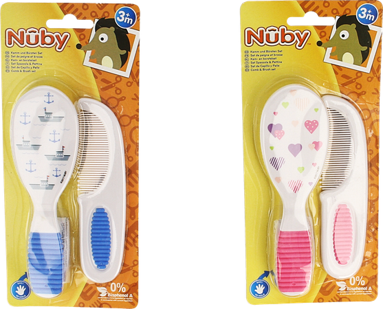 Nûby Kam & Borstel Set - 3m+ 2