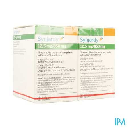 Synjardy 12,5mg/ 850mg Filmomh Tabl 200 X 1 Ud