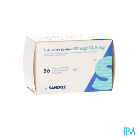 Co Losartan Sandoz 50mg/12.5mg Filmomh Tabl 56