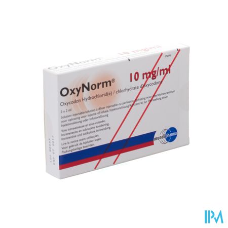 Oxynorm 10mg/ml Sol Inj 5 Amp X 2ml