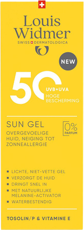 Widmer Sun Gel 50* 100ml 1