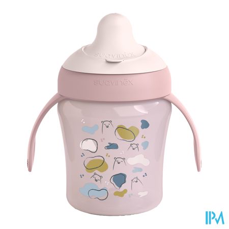 Suavinex Feeding Bears Learning Cup Pink 200ml 4